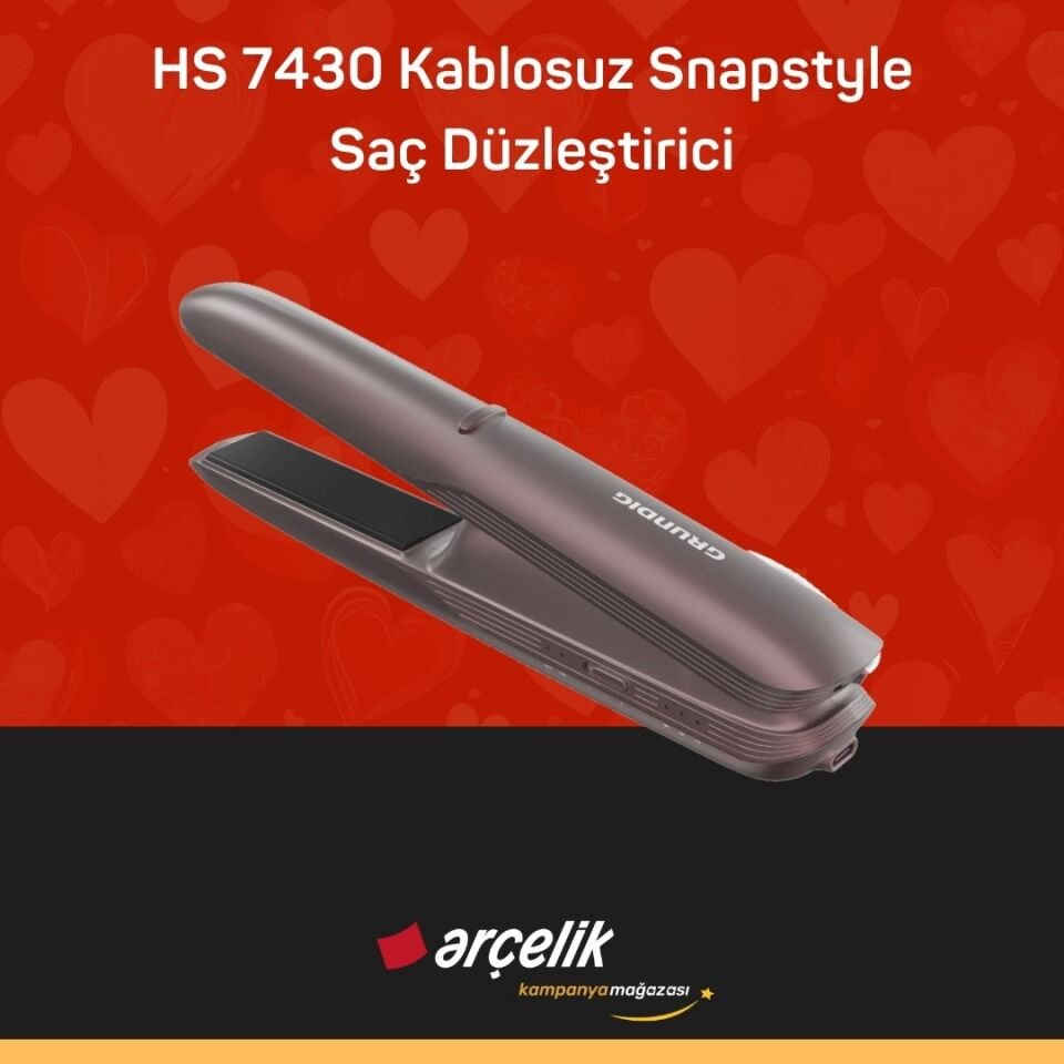 GRUNDIG HS 7430 Kablosuz Snapstyle Saç Düzleştirici