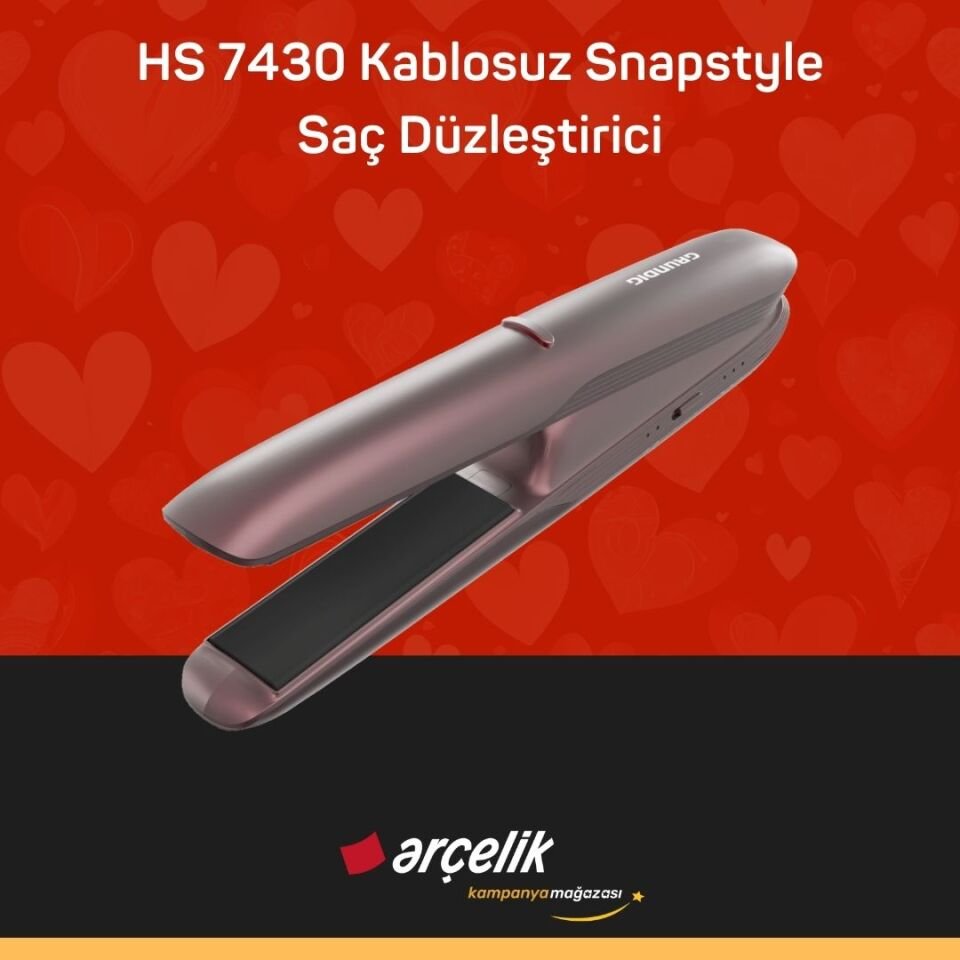 GRUNDIG HS 7430 Kablosuz Snapstyle Saç Düzleştirici