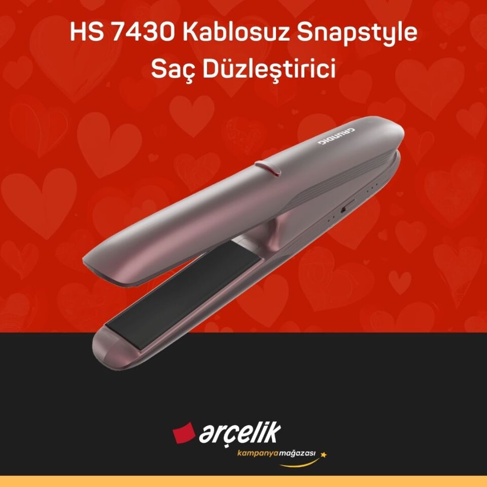 GRUNDIG HS 7430 Kablosuz Snapstyle Saç Düzleştirici