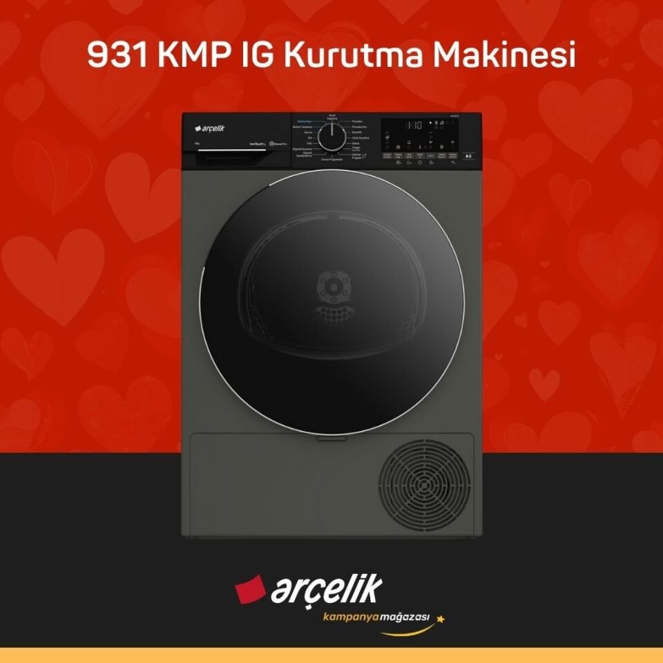 ARÇELİK 931 KMP IG 9 Kg Kurutma Makinesi