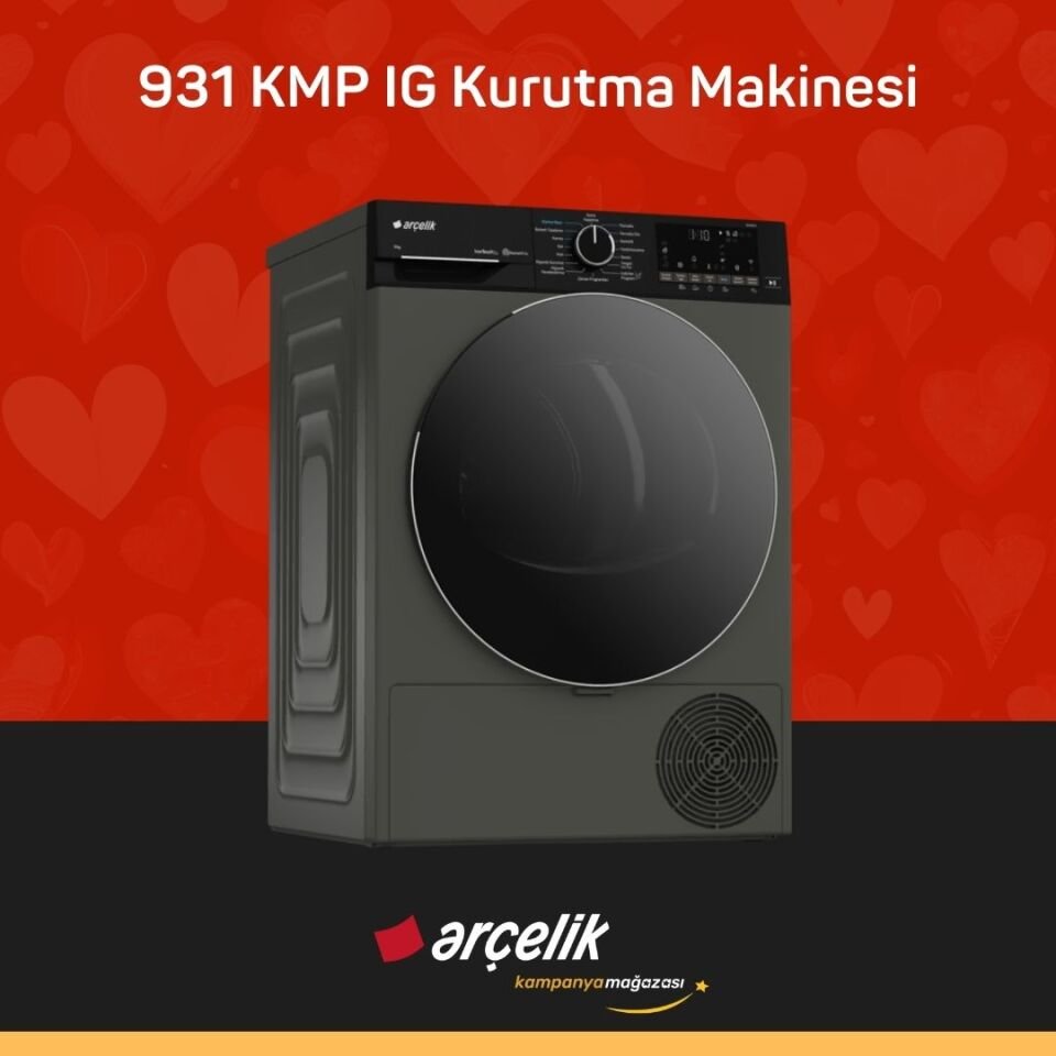 ARÇELİK 931 KMP IG 9 Kg Kurutma Makinesi