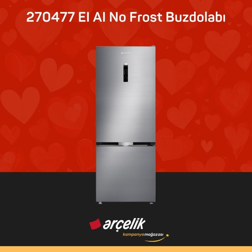 ARÇELİK 270477 EI AI Alttan Donduruculu Buzdolabı