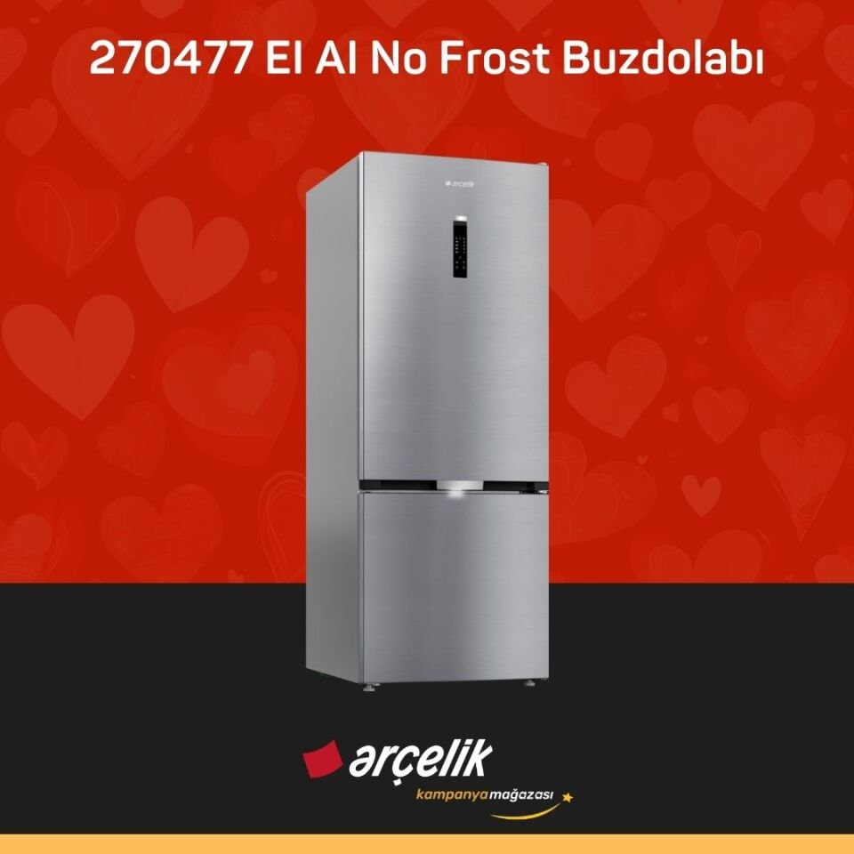 ARÇELİK 270477 EI AI Alttan Donduruculu Buzdolabı
