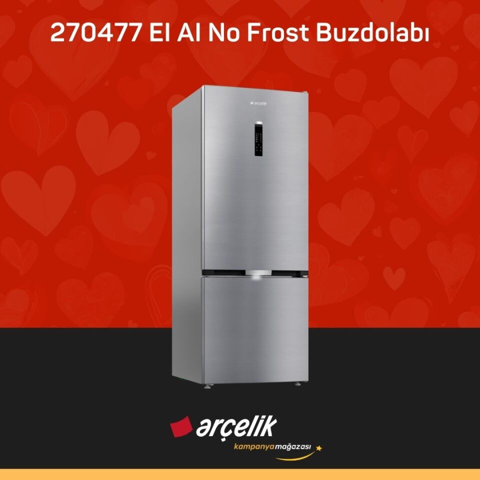 ARÇELİK 270477 EI AI Alttan Donduruculu Buzdolabı