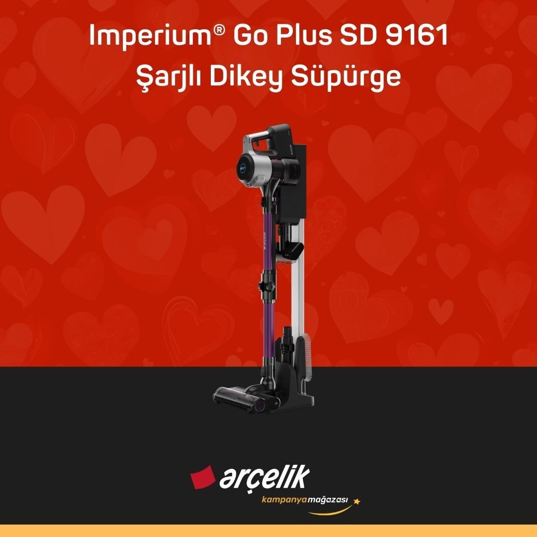 ARÇELİK Imperium® Go Plus SD 9161 Şarjlı Dikey Süpürge