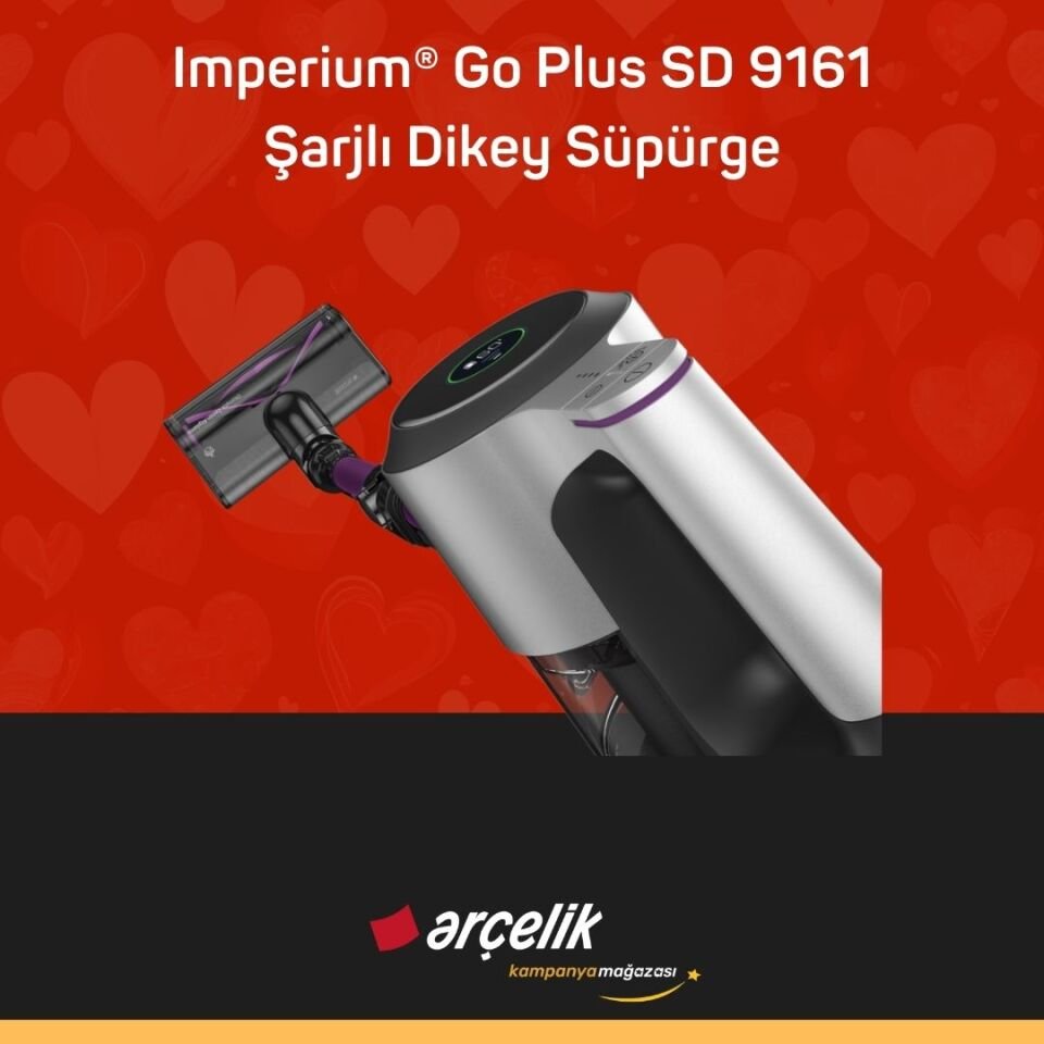 ARÇELİK Imperium® Go Plus SD 9161 Şarjlı Dikey Süpürge