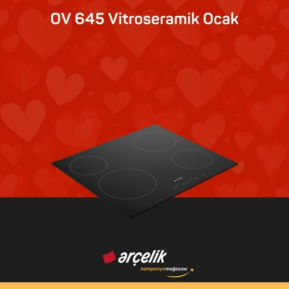 ARÇELİK OV 645 Vitroseramik Ocak