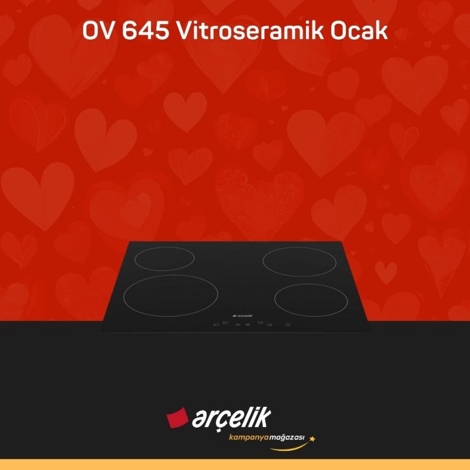 ARÇELİK OV 645 Vitroseramik Ocak