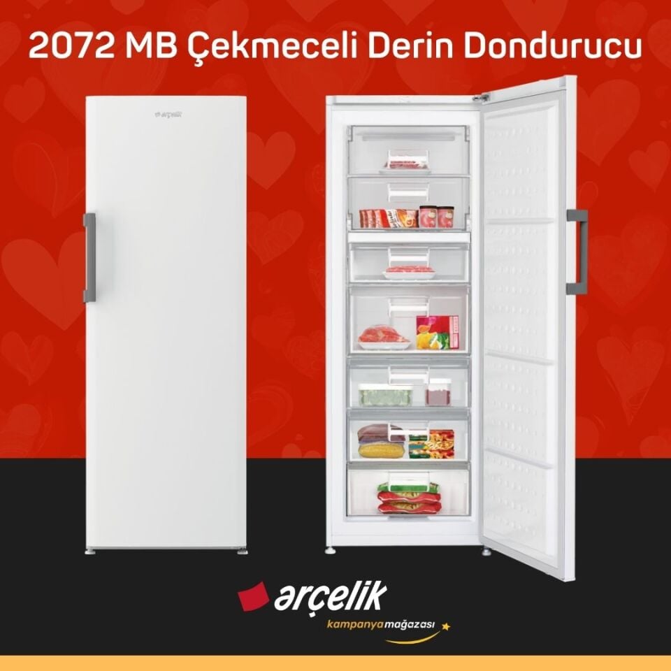 ARÇELİK 2072 MB 7 Bölmeli Derin Dondurucu