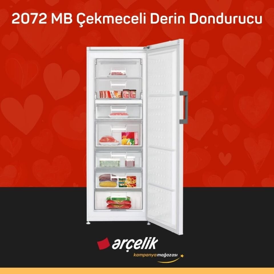ARÇELİK 2072 MB 7 Bölmeli Derin Dondurucu