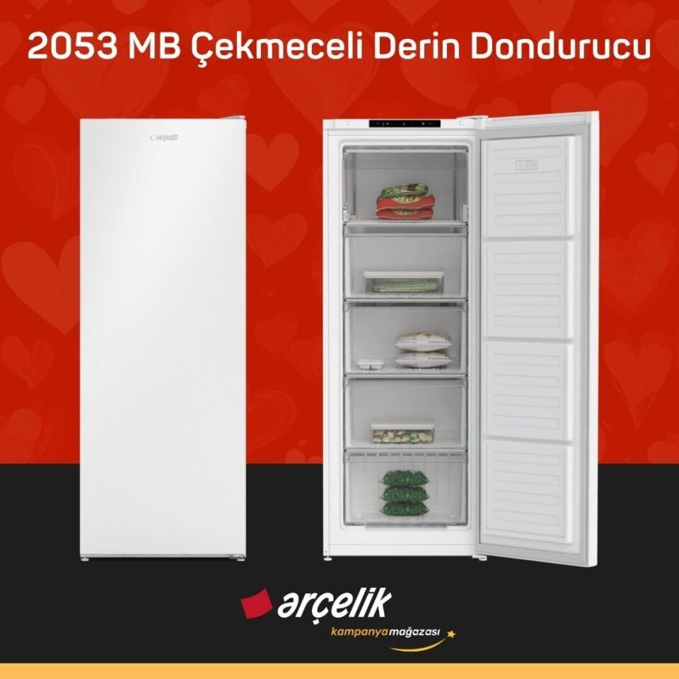 ARÇELİK 2053 MB 5 Bölmeli Derin Dondurucu