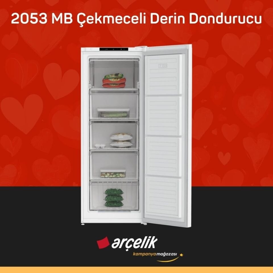 ARÇELİK 2053 MB 5 Bölmeli Derin Dondurucu