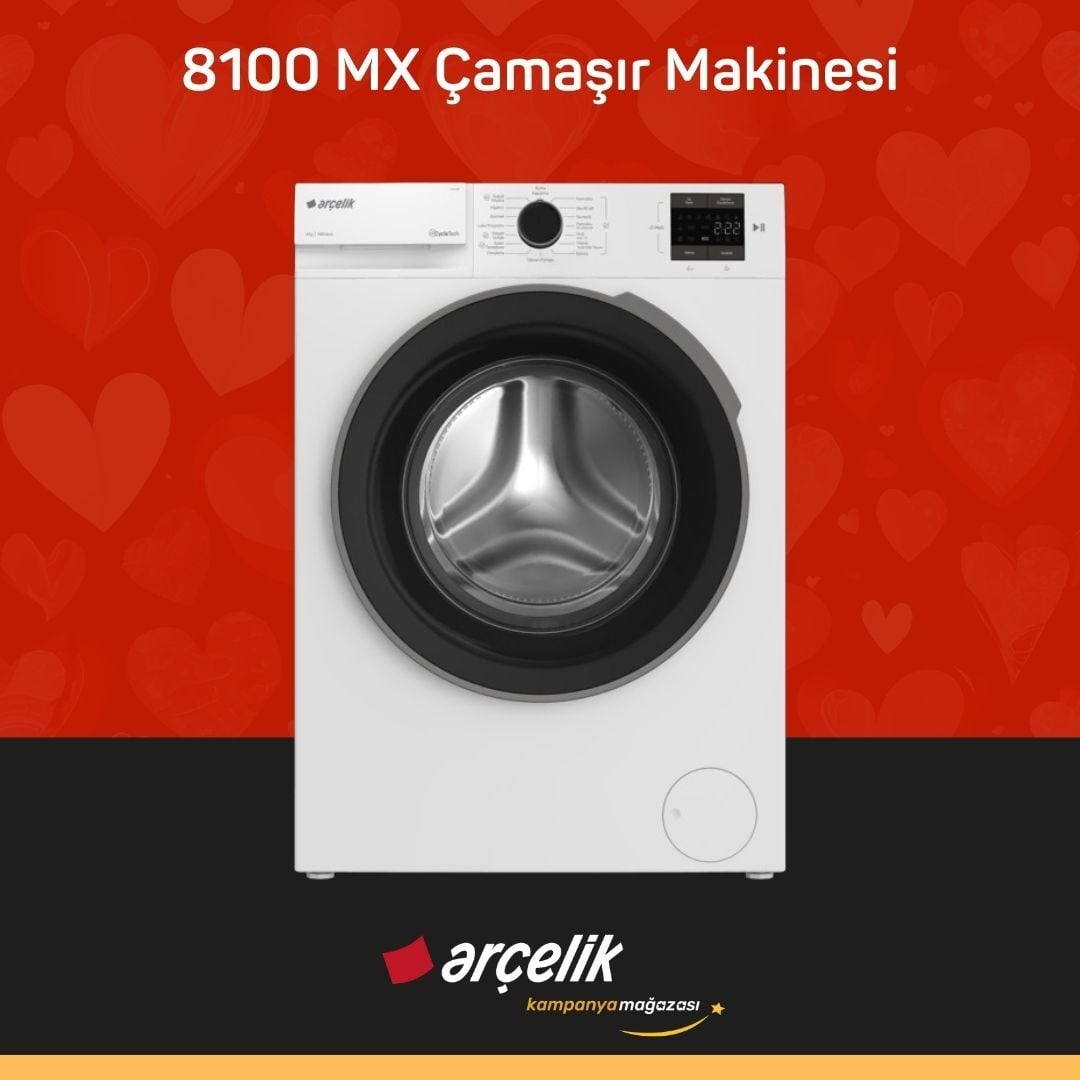 ARÇELİK 8100 MX 8 Kg Çamaşır Makinesi