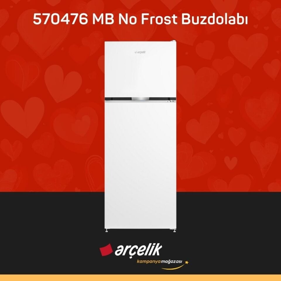 ARÇELİK 570476 MB Üstten Donduruculu Buzdolabı