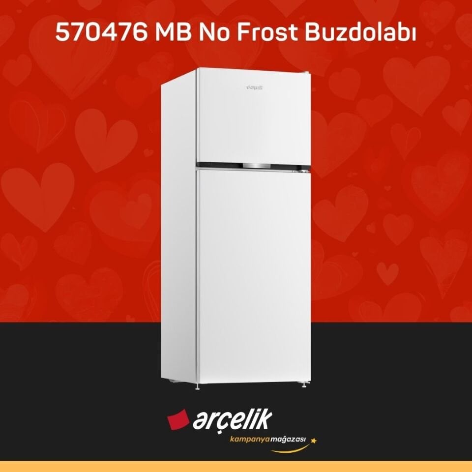 ARÇELİK 570476 MB Üstten Donduruculu Buzdolabı