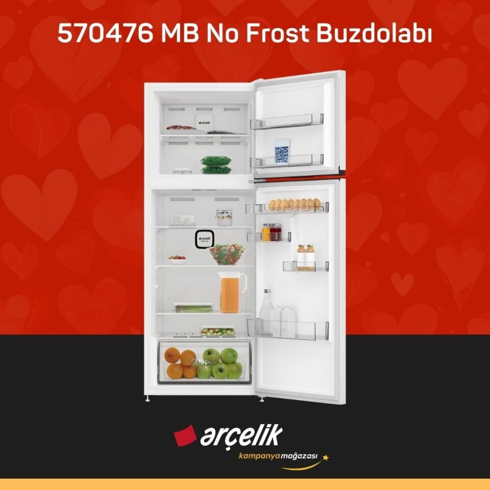 ARÇELİK 570476 MB Üstten Donduruculu Buzdolabı