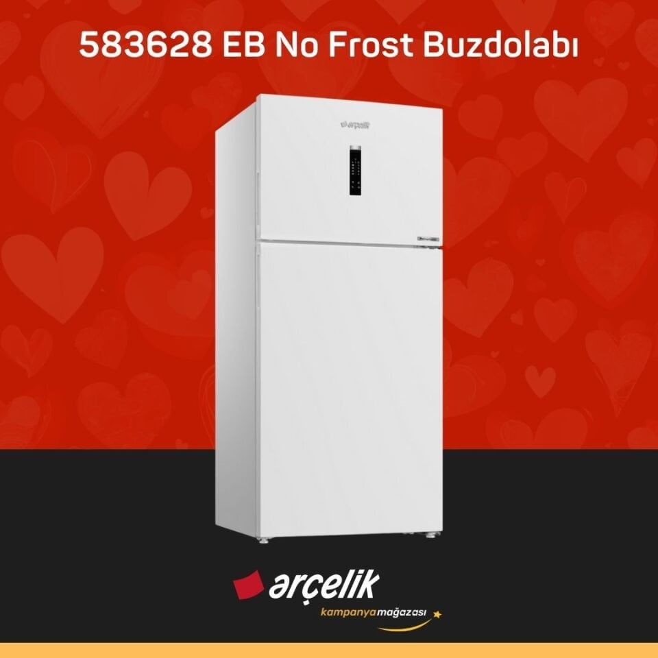 ARÇELİK 583628 EB Üstten Donduruculu Buzdolabı
