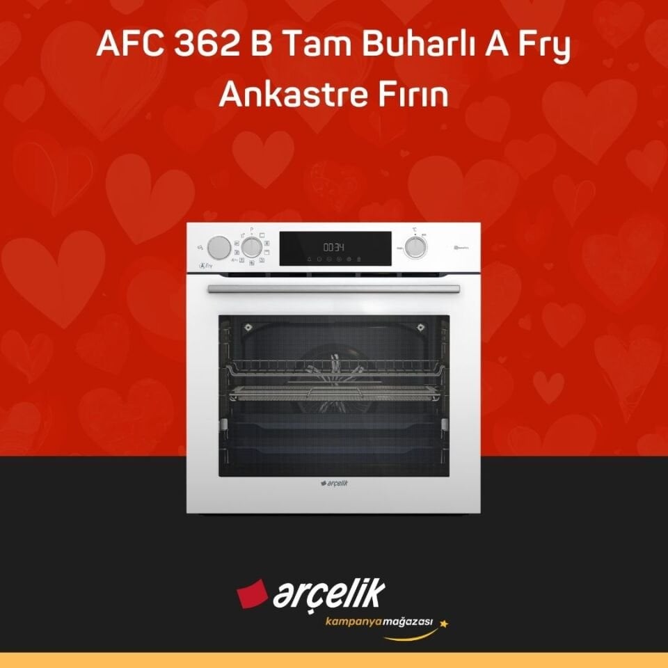 ARÇELİK AFC 362 B AFry Buhar Destekli Ankastre Fırın