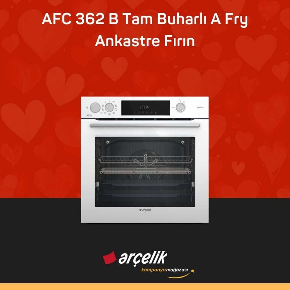 ARÇELİK AFC 362 B AFry Buhar Destekli Ankastre Fırın