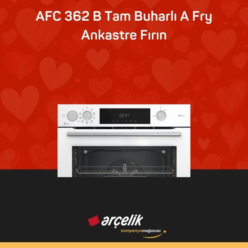 ARÇELİK AFC 362 B AFry Buhar Destekli Ankastre Fırın