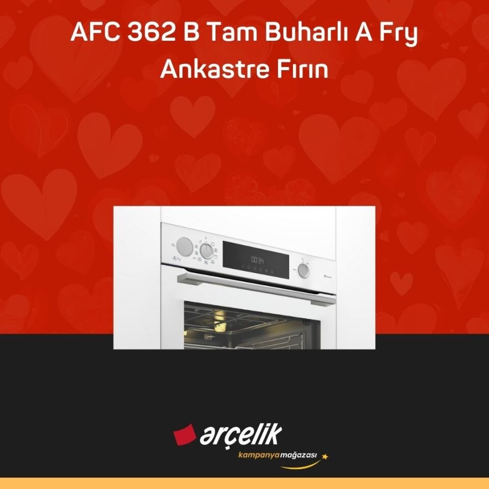 ARÇELİK AFC 362 B AFry Buhar Destekli Ankastre Fırın