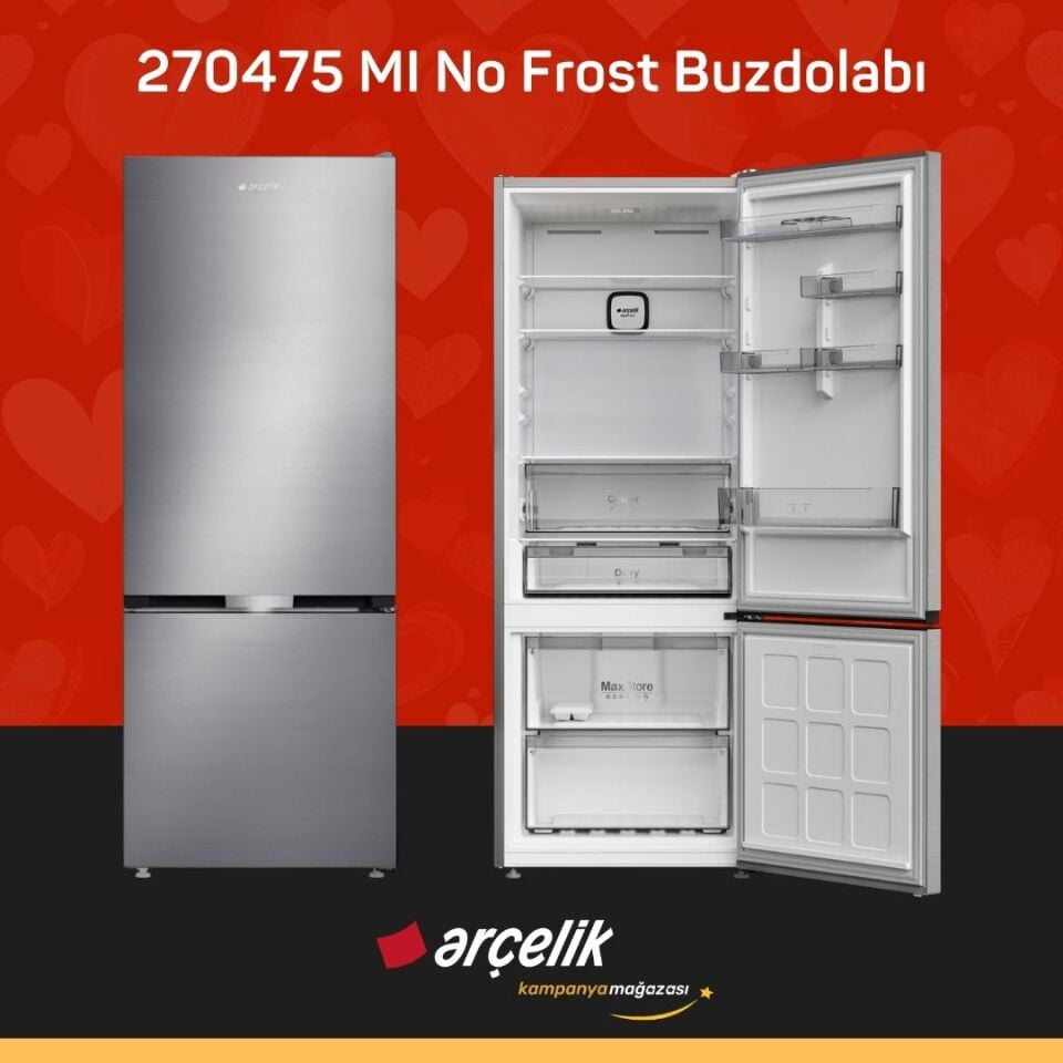 ARÇELİK 270475 MI Alttan Donduruculu Buzdolabı