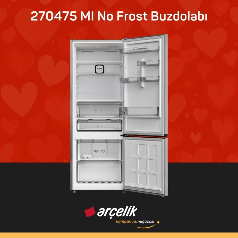 ARÇELİK 270475 MI Alttan Donduruculu Buzdolabı