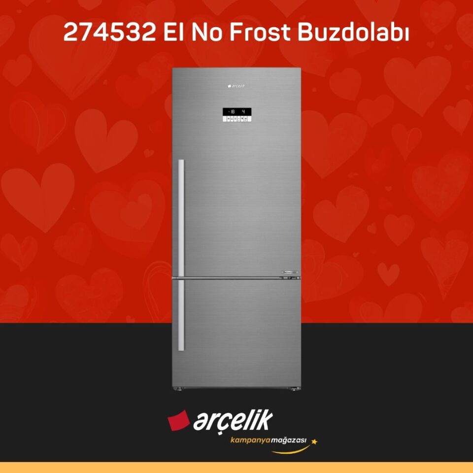 ARÇELİK 274532 EI Alttan Donduruculu Buzdolabı
