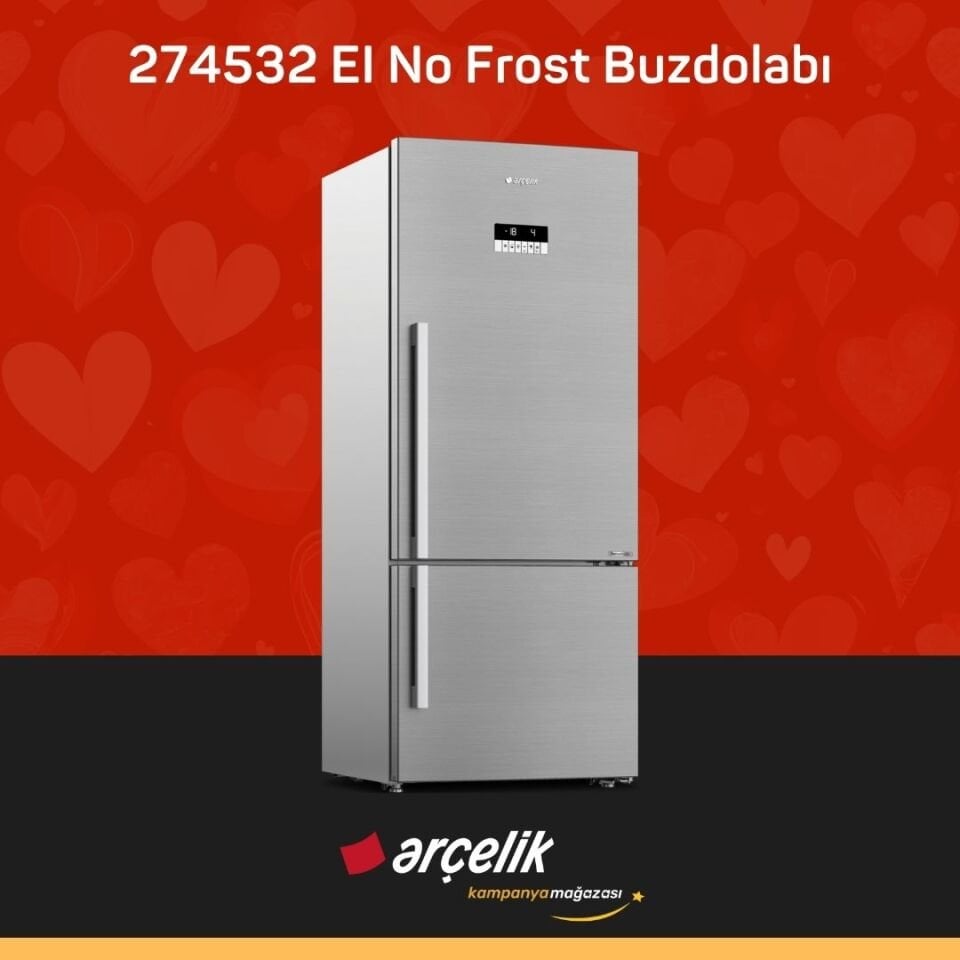 ARÇELİK 274532 EI Alttan Donduruculu Buzdolabı