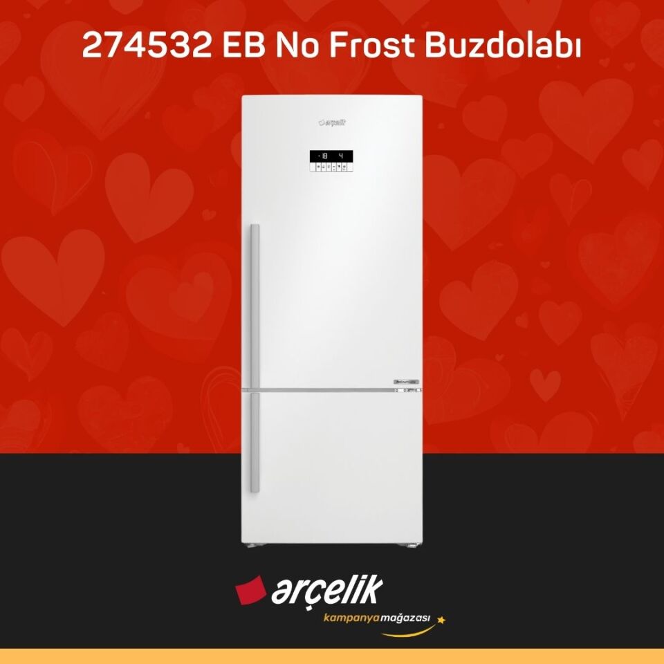 ARÇELİK 274532 EB Alttan Donduruculu Buzdolabı