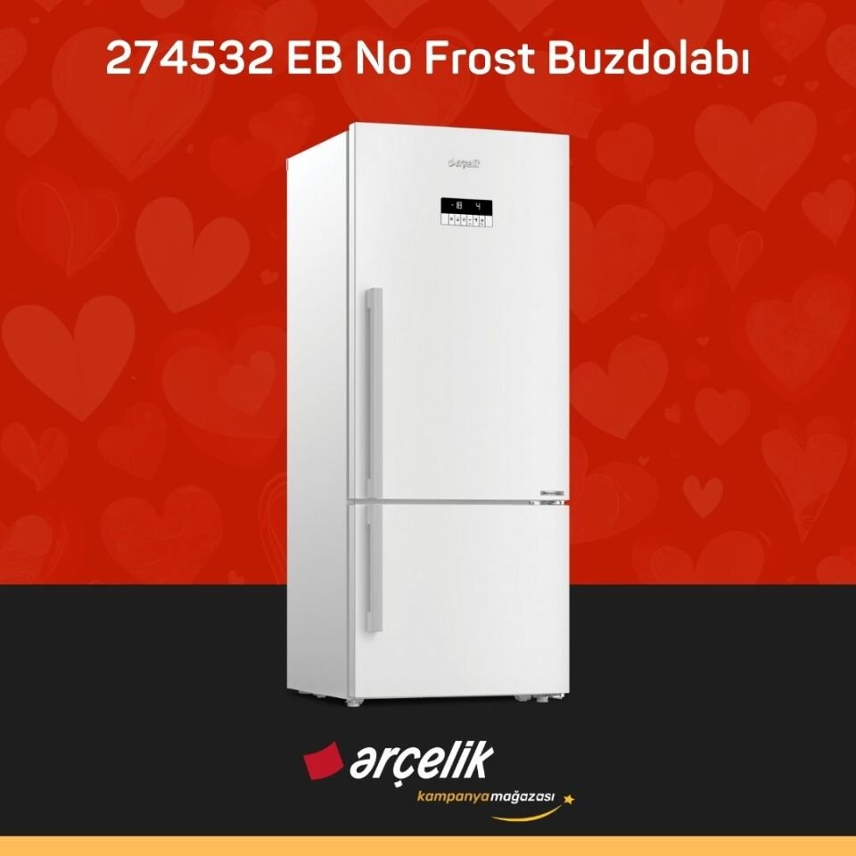 ARÇELİK 274532 EB Alttan Donduruculu Buzdolabı