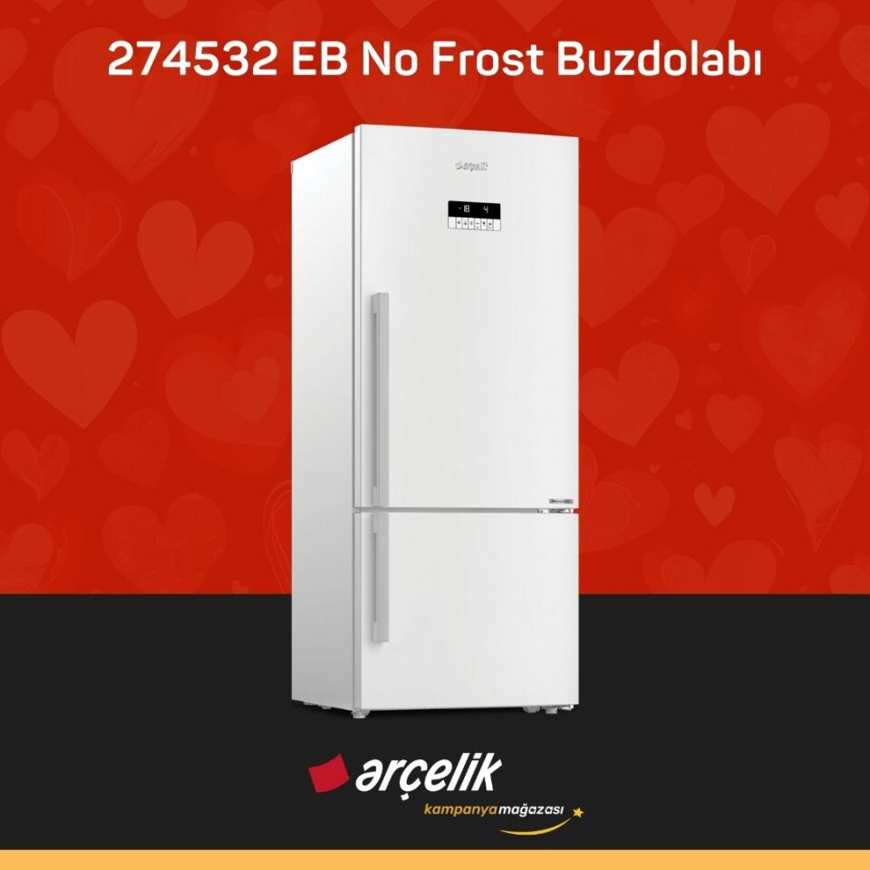 ARÇELİK 274532 EB Alttan Donduruculu Buzdolabı