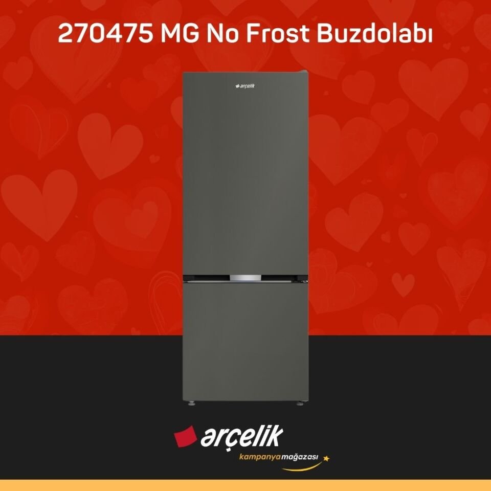 ARÇELİK 270475 MG Alttan Donduruculu Buzdolabı