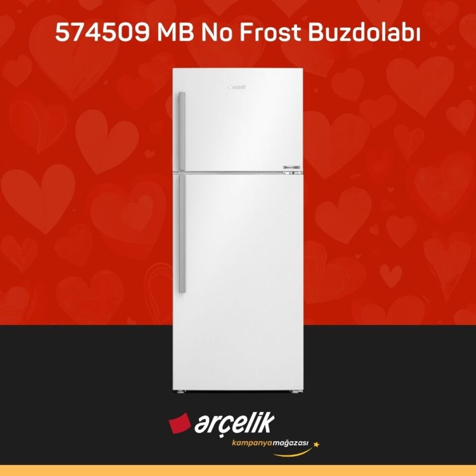 ARÇELİK 574509 MB Üstten Donduruculu Buzdolabı
