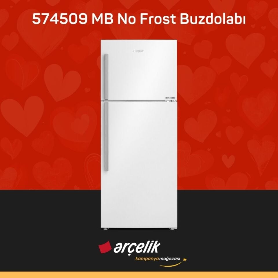 ARÇELİK 574509 MB Üstten Donduruculu Buzdolabı