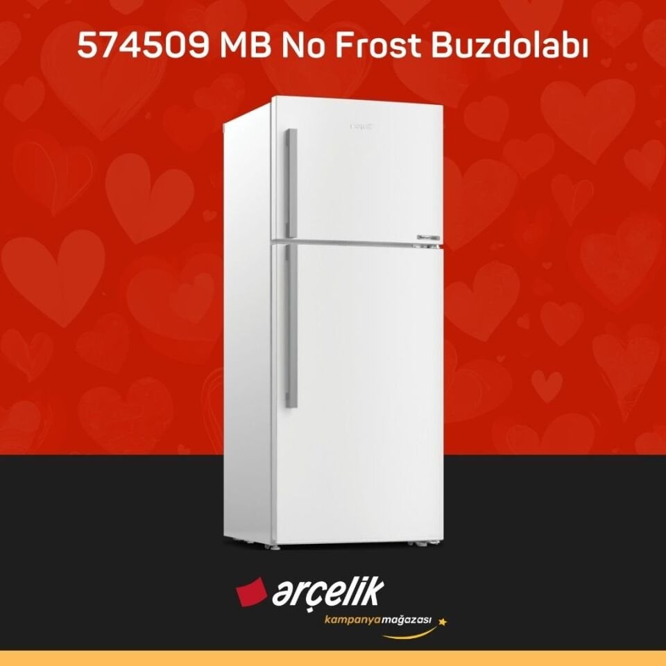 ARÇELİK 574509 MB Üstten Donduruculu Buzdolabı