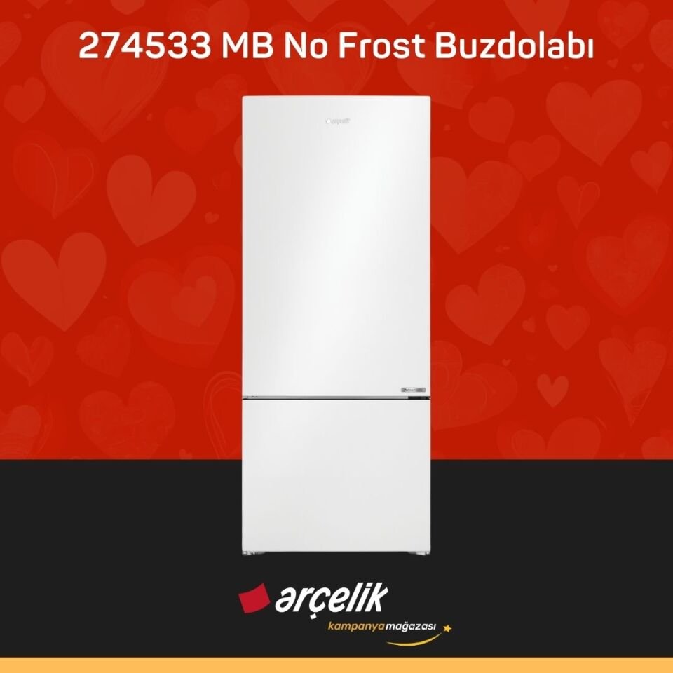 ARÇELİK 274533 MB Alttan Donduruculu Buzdolabı