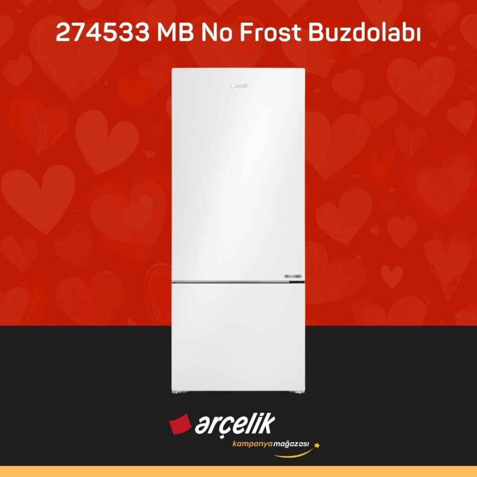 ARÇELİK 274533 MB Alttan Donduruculu Buzdolabı