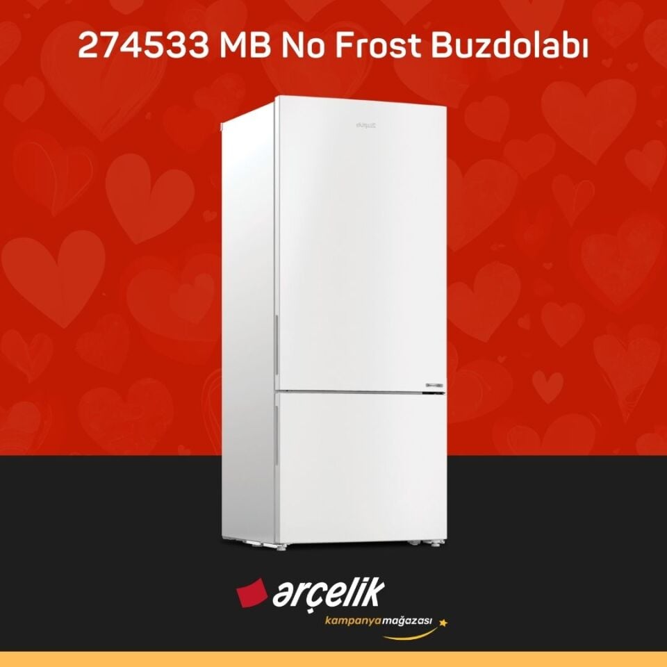ARÇELİK 274533 MB Alttan Donduruculu Buzdolabı