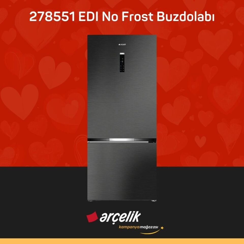 ARÇELİK 278551 EDI Tencere Soğutma Teknolojili Alttan Donduruculu Buzdolabı