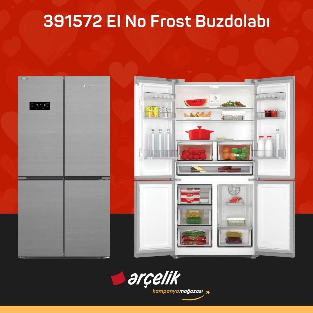 ARÇELİK 391572 EI Gardırop Tipi Buzdolabı