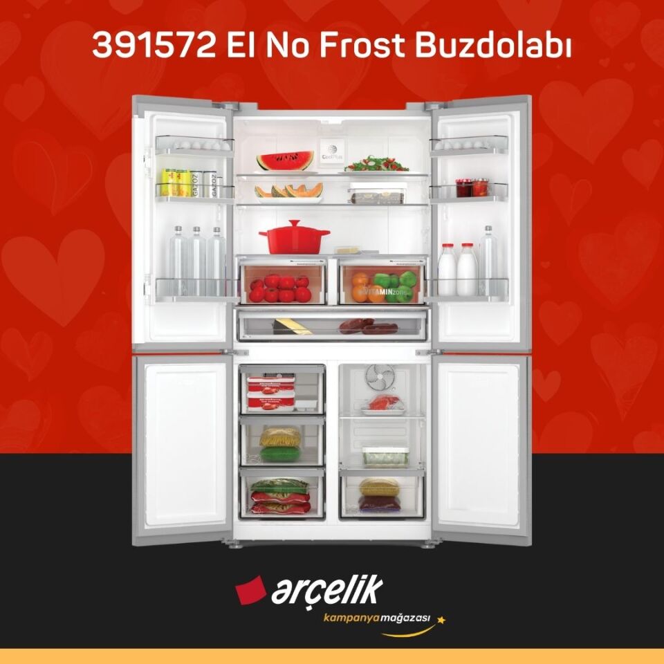 ARÇELİK 391572 EI Gardırop Tipi Buzdolabı