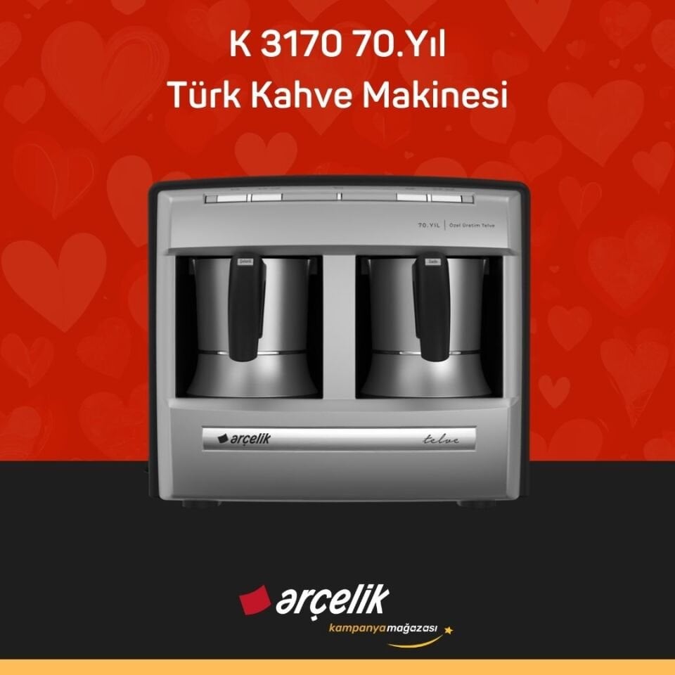 ARÇELİK K 3170 70. Yıl Türk Kahve Makinesi