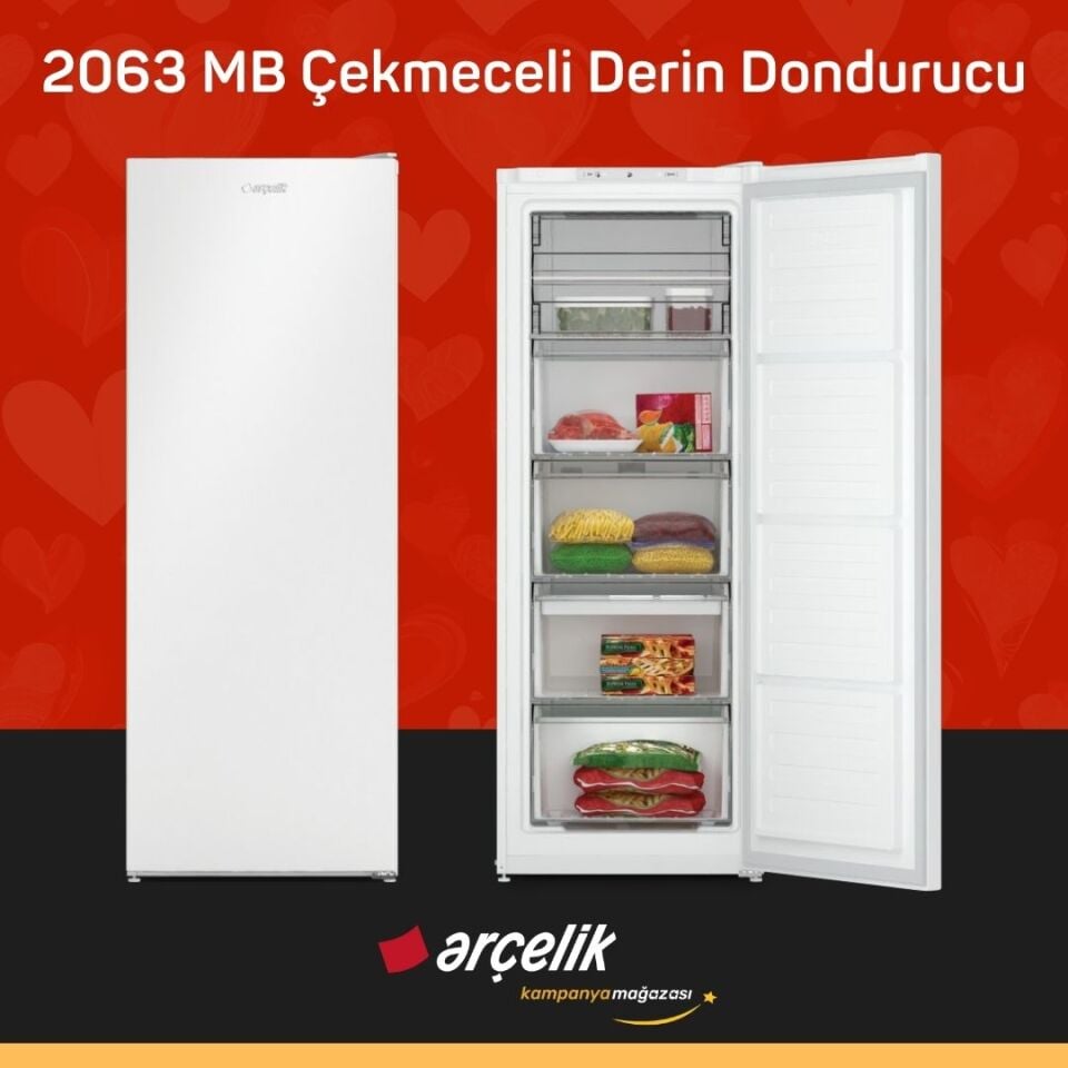 ARÇELİK 2063 MB 6 Bölmeli Derin Dondurucu