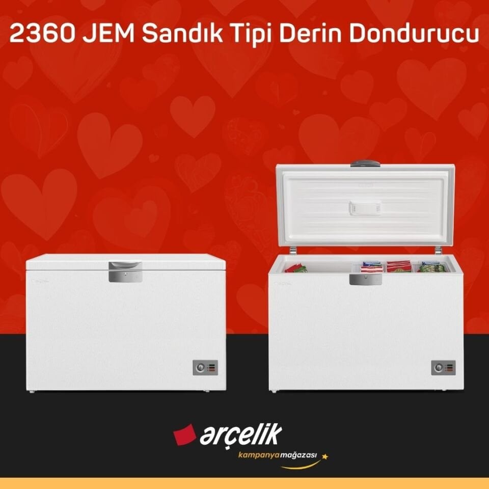 ARÇELİK 2360 JEM Sandık Tipi Derin Dondurucu