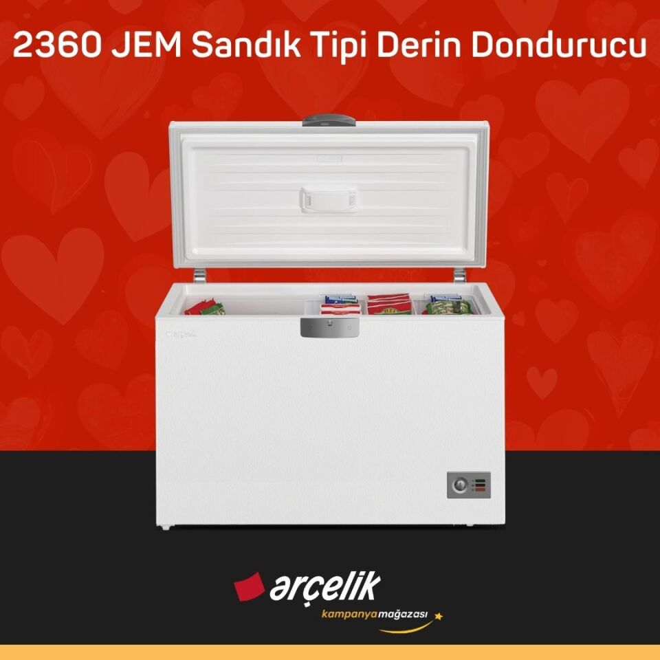 ARÇELİK 2360 JEM Sandık Tipi Derin Dondurucu