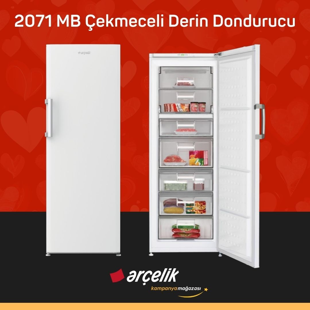 ARÇELİK 2071 MB 7 Bölmeli Derin Dondurucu