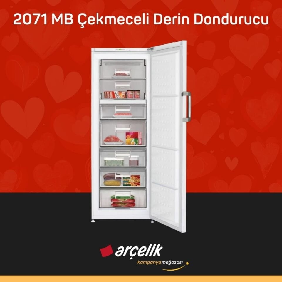 ARÇELİK 2071 MB 7 Bölmeli Derin Dondurucu