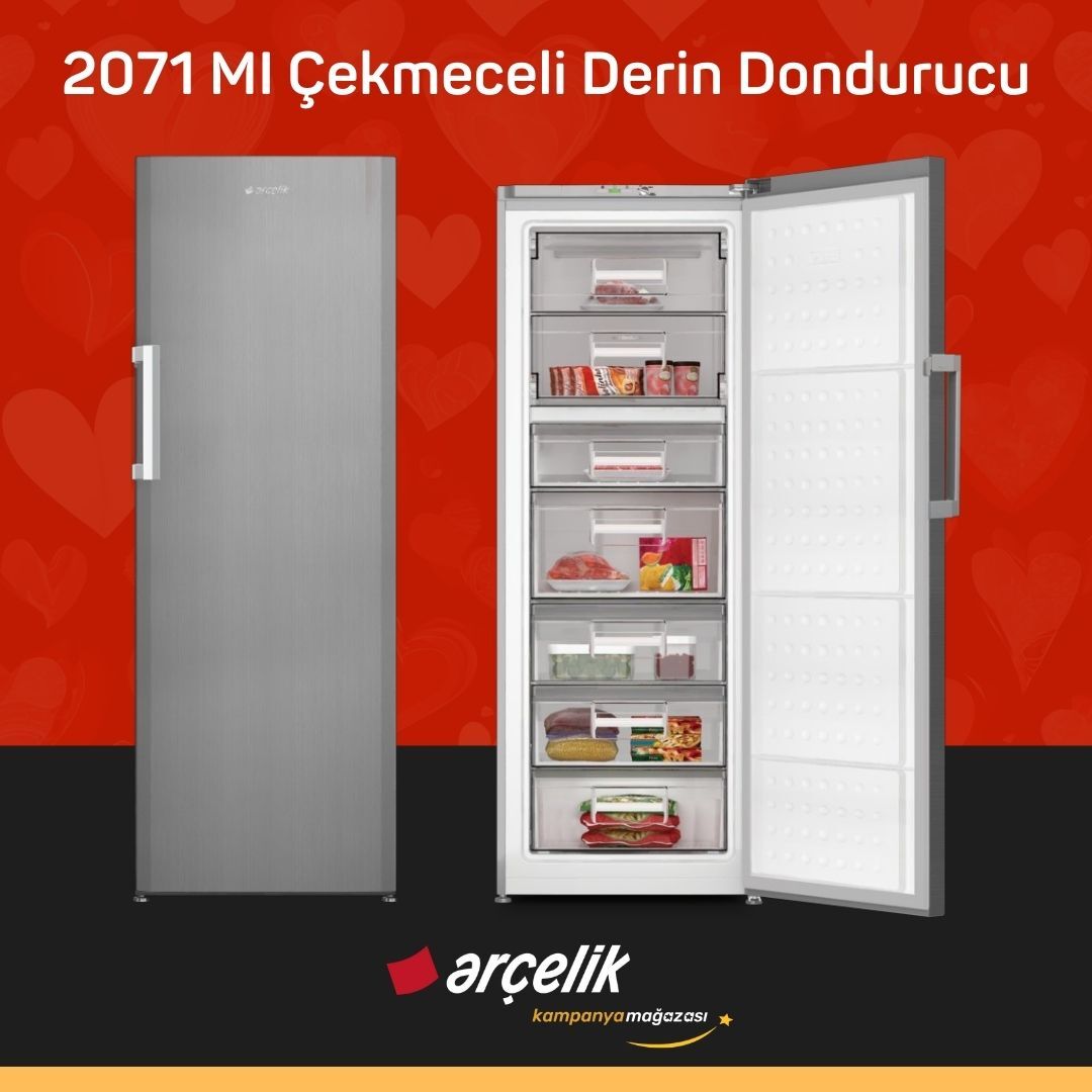 ARÇELİK 2071 MI 7 Bölmeli Derin Dondurucu