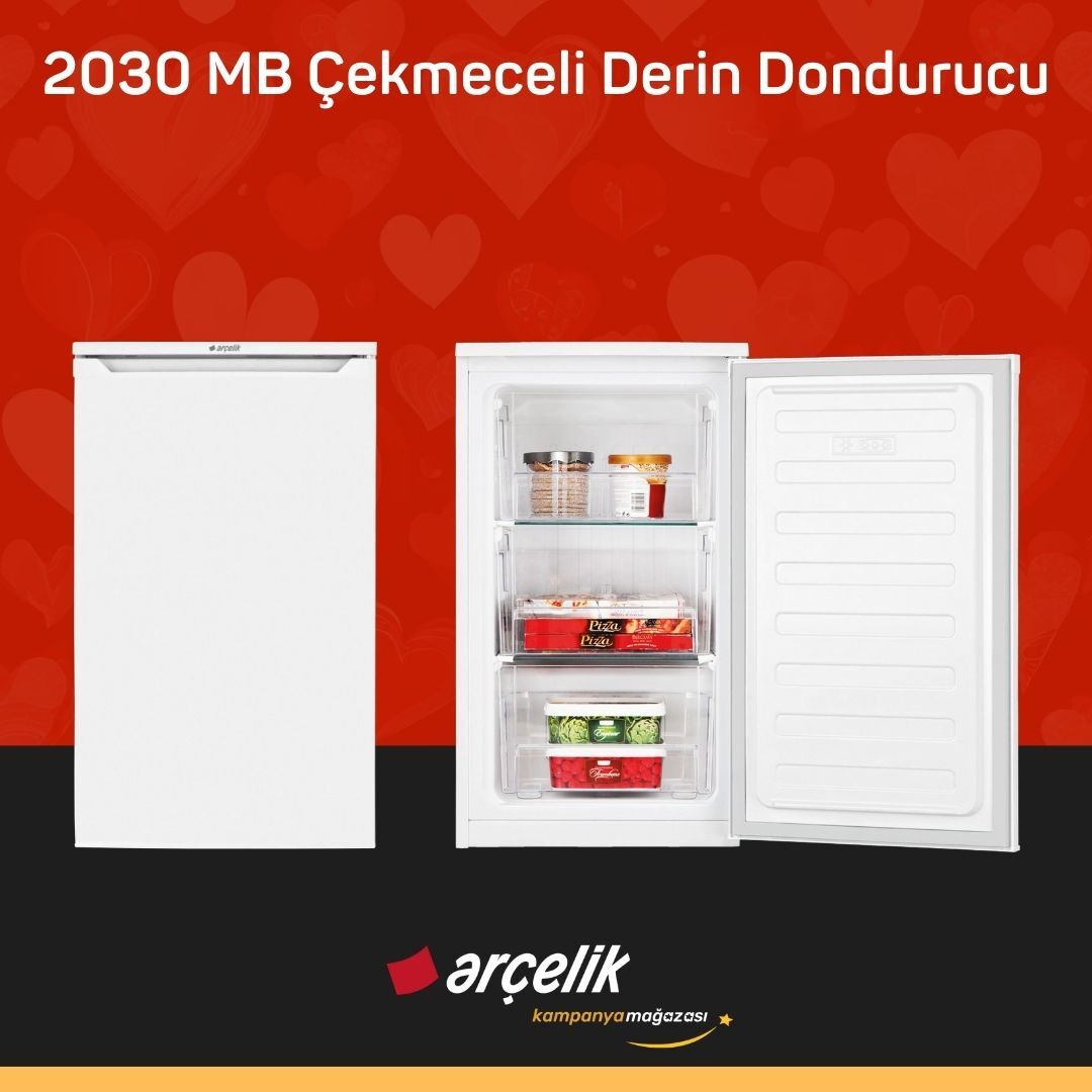 ARÇELİK 2030 MB 3 Bölmeli Derin Dondurucu
